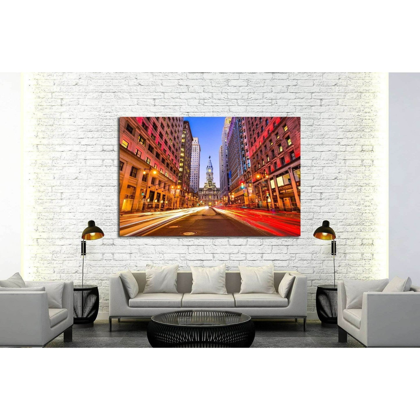 Philadelphia, Pennsylvania, USA downtown at city hall №2084 Ready to Hang Canvas PrintCanvas art arrives ready to hang, with hanging accessories included and no additional framing required. Every canvas print is hand-crafted, made on-demand at our worksho
