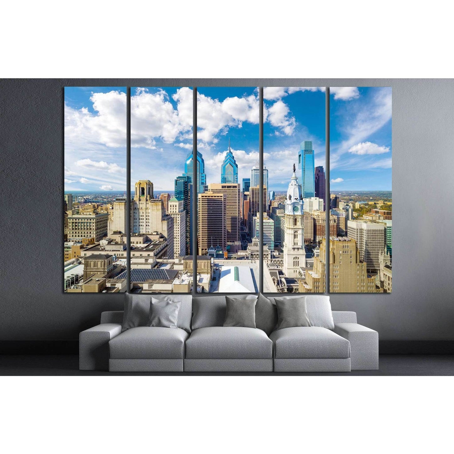 Philadelphia, USA №991 Ready to Hang Canvas Print - Zellart Canvas Prints ALL_Products, s-991
