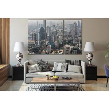 Picturesque Bangkok Cityscape №SL363 Ready to Hang Canvas Print - Zellart Canvas Prints 0new, ALL_Products, Cityscapes & Skylines