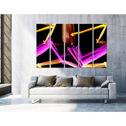 Pink And Orange Abstract №04278 Ready to Hang Canvas Print - Zellart Canvas Prints ALL_Products