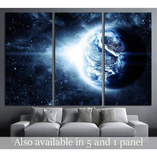 planet in beautiful space №2466 Ready to Hang Canvas Print - Zellart Canvas Prints ALL_Products, s-2466