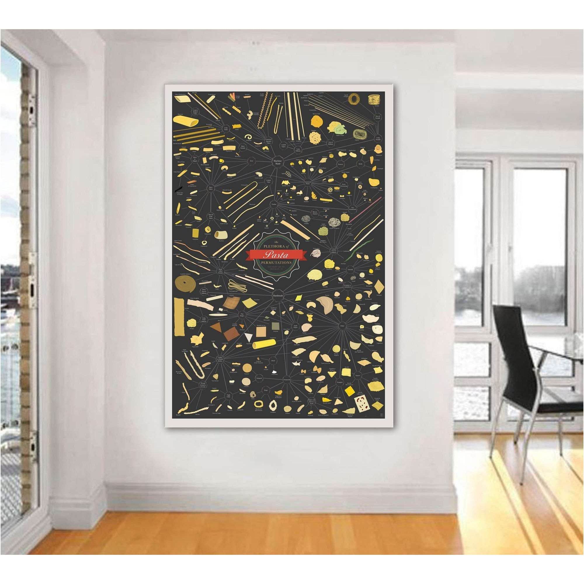 PLETHORA OF PASTA PERMUTATIONS №2030 Ready to Hang Canvas Print