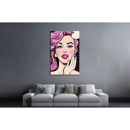 Pop Art №3312 Ready to Hang Canvas Print - Zellart Canvas Prints ALL_Products, s-3312