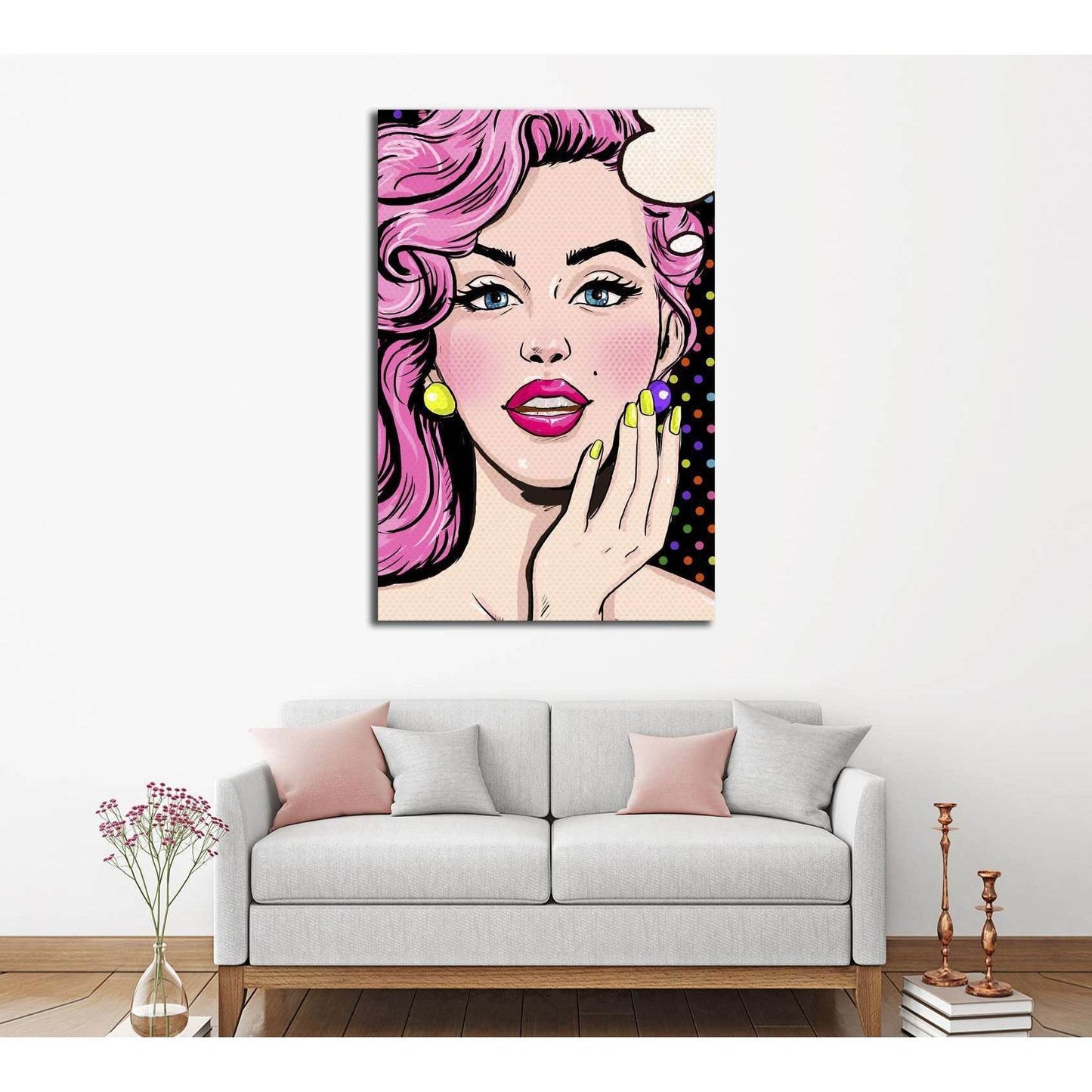 Pop Art №3312 Ready to Hang Canvas Print - Zellart Canvas Prints ALL_Products, s-3312