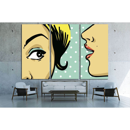 Pop Art №3313 Ready to Hang Canvas Print - Zellart Canvas Prints ALL_Products, s-3313