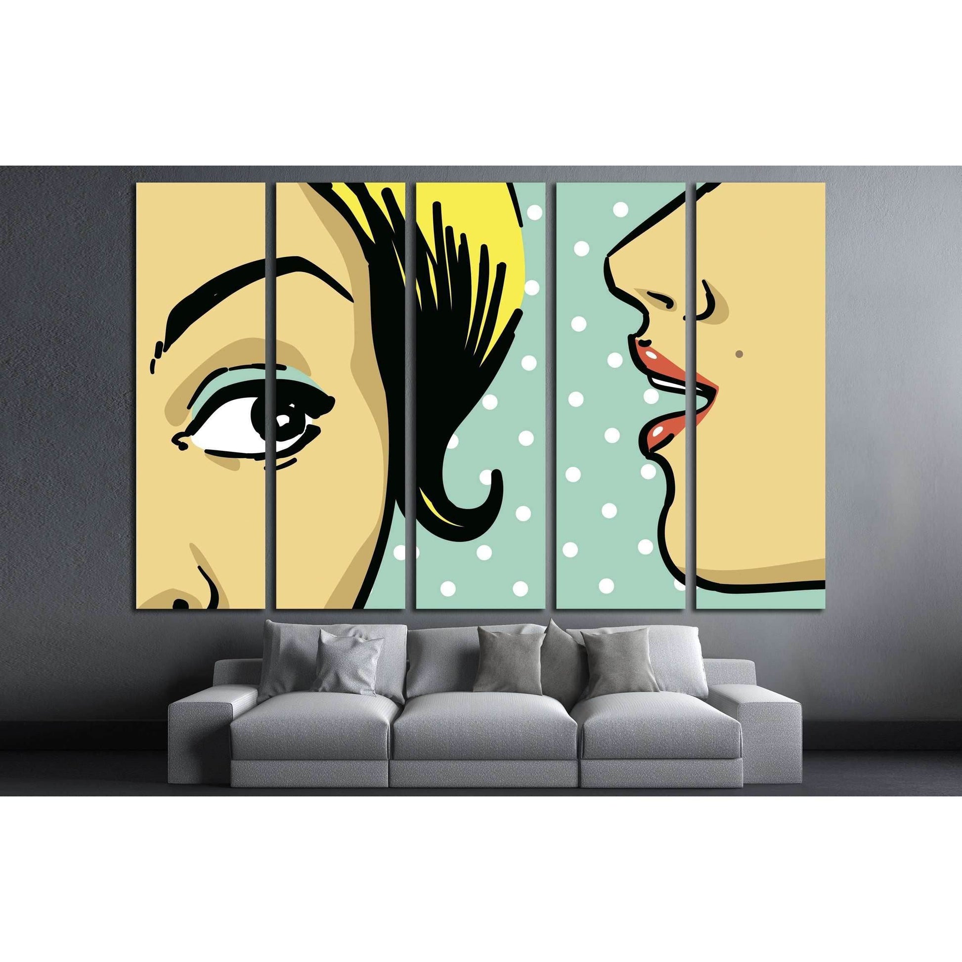 Pop Art №3313 Ready to Hang Canvas Print - Zellart Canvas Prints ALL_Products, s-3313
