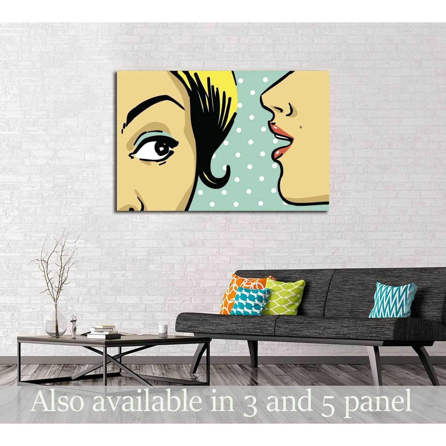 Pop Art №3313 Ready to Hang Canvas Print - Zellart Canvas Prints ALL_Products, s-3313