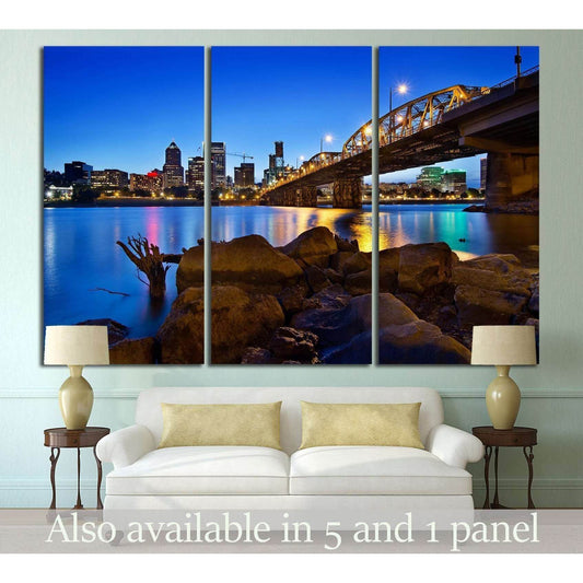 Portland Oregon №765 Ready to Hang Canvas Print - Zellart Canvas Prints ALL_Products, s-765