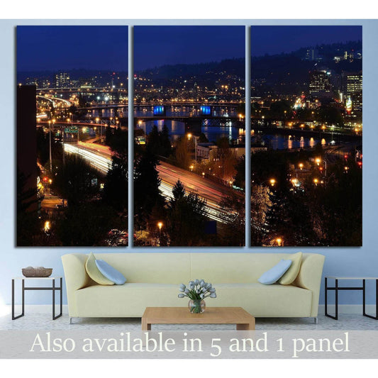 Portland Oregon №770 Ready to Hang Canvas Print - Zellart Canvas Prints ALL_Products, s-770