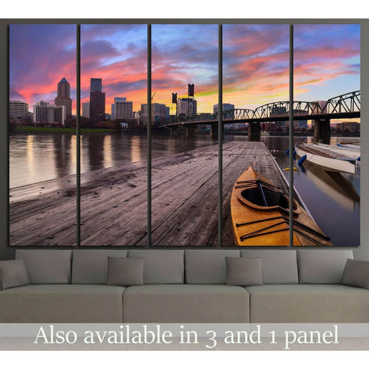 Portland, Oregon №803 Ready to Hang Canvas Print - Zellart Canvas Prints ALL_Products, s-803