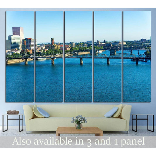 Portland, Oregon №819 Ready to Hang Canvas Print - Zellart Canvas Prints ALL_Products, s-819
