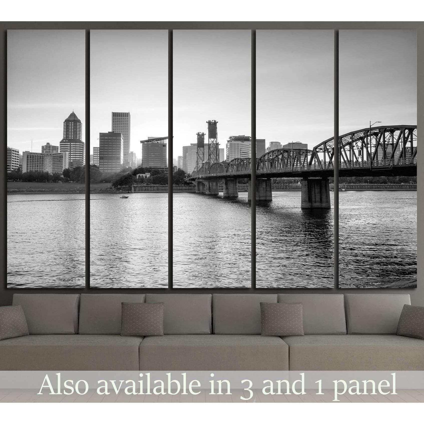Portland Oregon skyline №825 Ready to Hang Canvas PrintCanvas art arrives ready to hang, with hanging accessories included and no additional framing required. Every canvas print is hand-crafted, made on-demand at our workshop and expertly stretched around