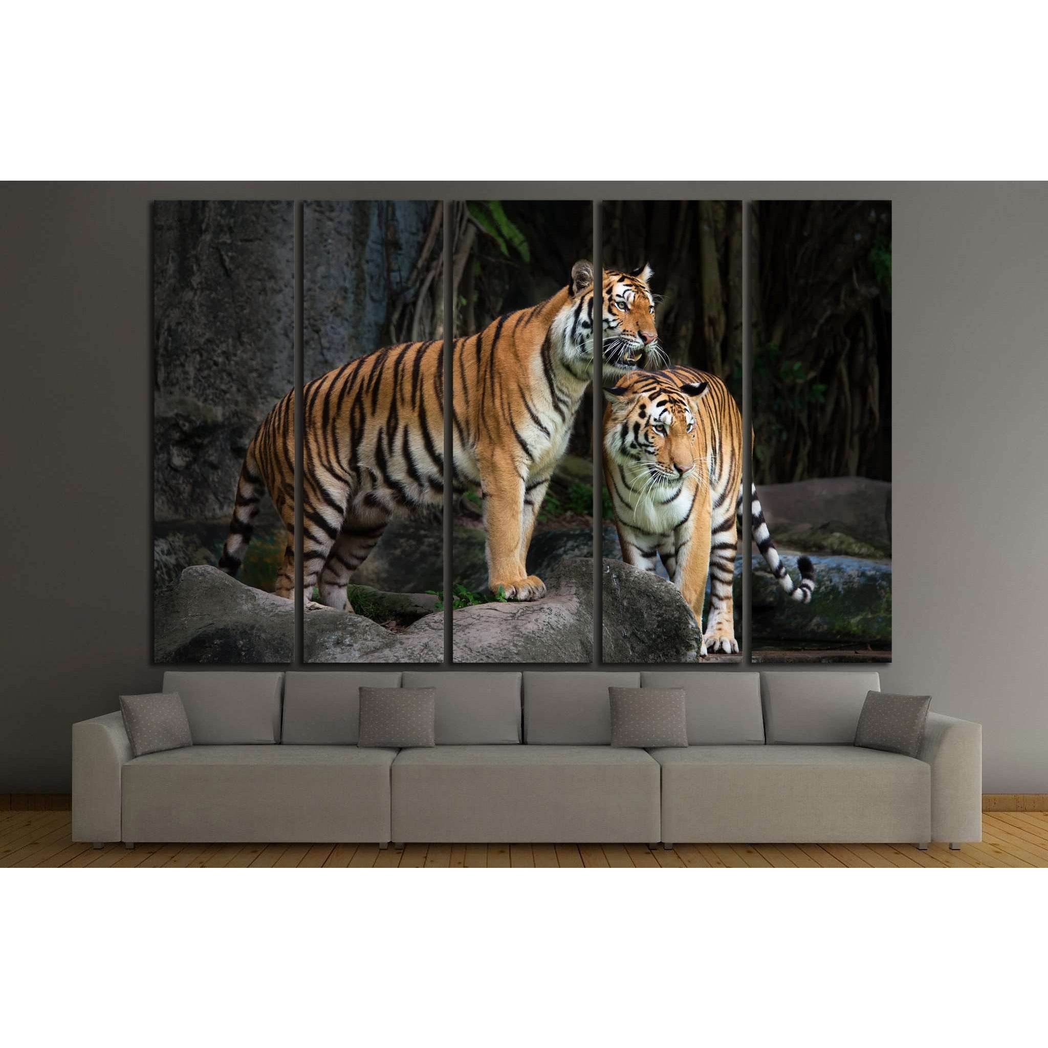 Portrait of a Royal Bengal tiger №1117 Ready to Hang Canvas Print