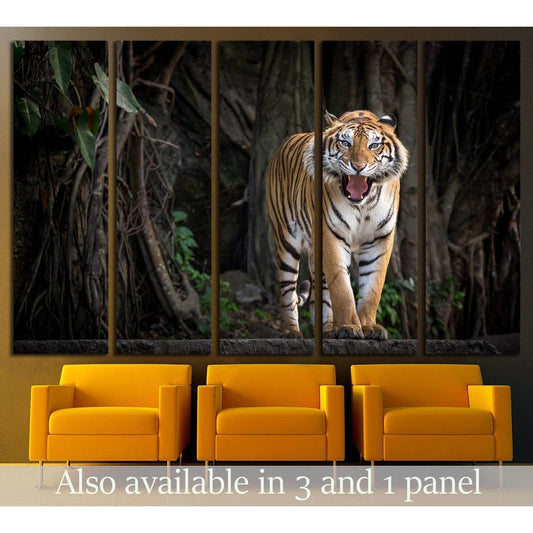 Portrait of the tiger №2360 Ready to Hang Canvas Print - Zellart Canvas Prints ALL_Products, s-2360, Tiger