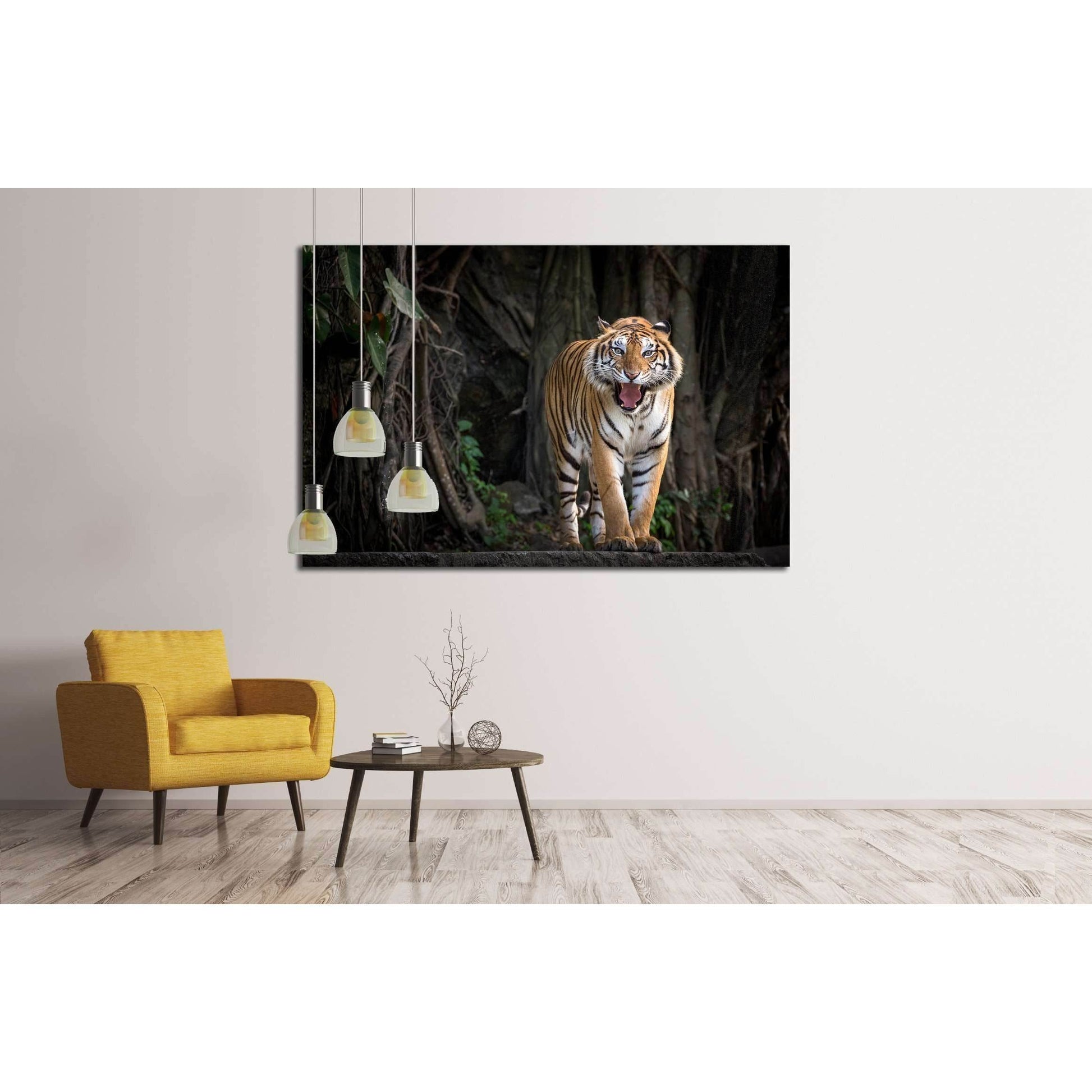 Portrait of the tiger №2360 Ready to Hang Canvas Print - Zellart Canvas Prints ALL_Products, s-2360, Tiger