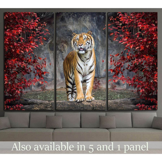 Portrait of the tiger №2368 Ready to Hang Canvas Print - Zellart Canvas Prints ALL_Products, s-2368, Tiger