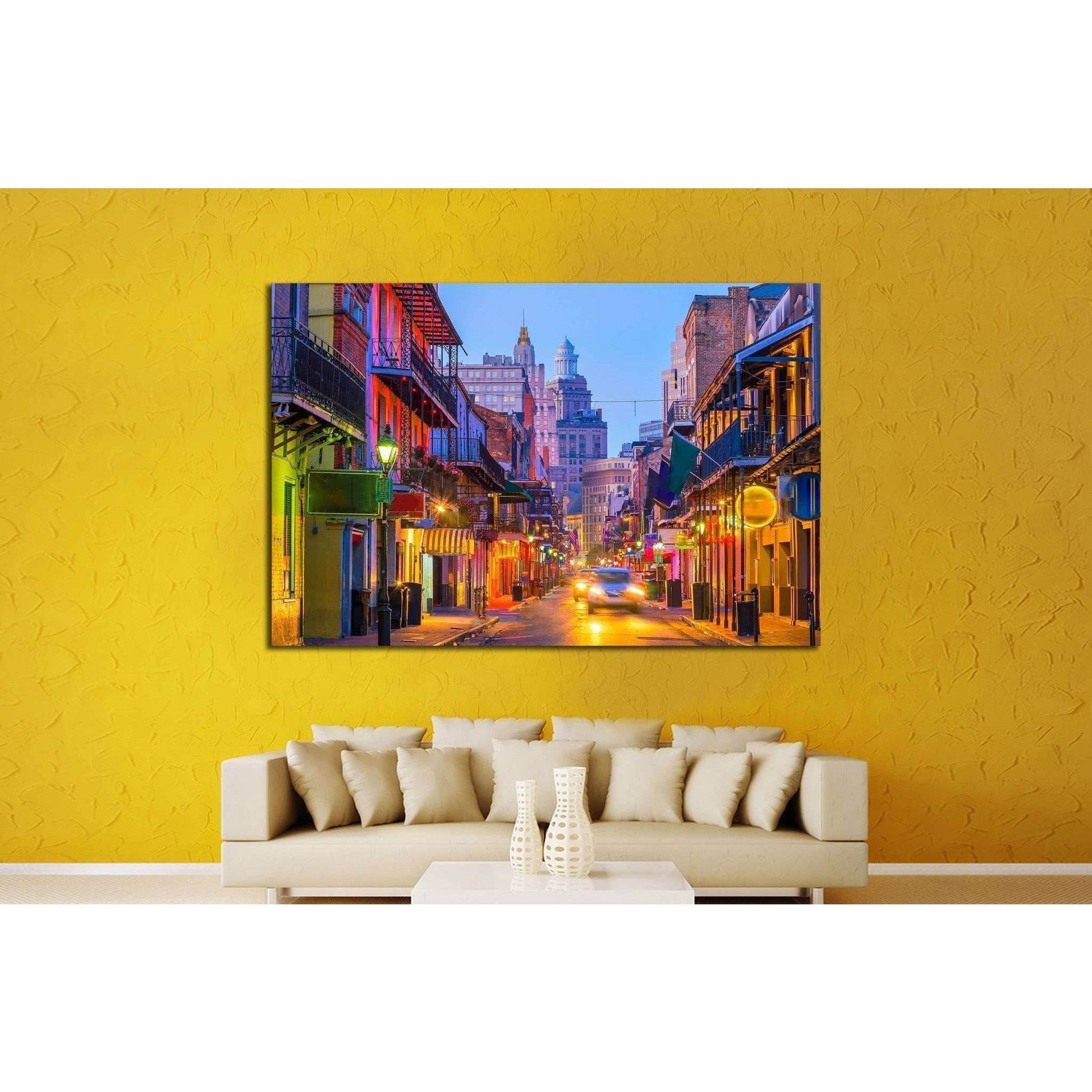 CUSTOM for Cassie - Pubs and bars in the French Quarter, New Orleans USA №1773 Ready to Hang Canvas PrintCanvas art arrives ready to hang, with hanging accessories included and no additional framing required. Every canvas print is hand-crafted, made on-de