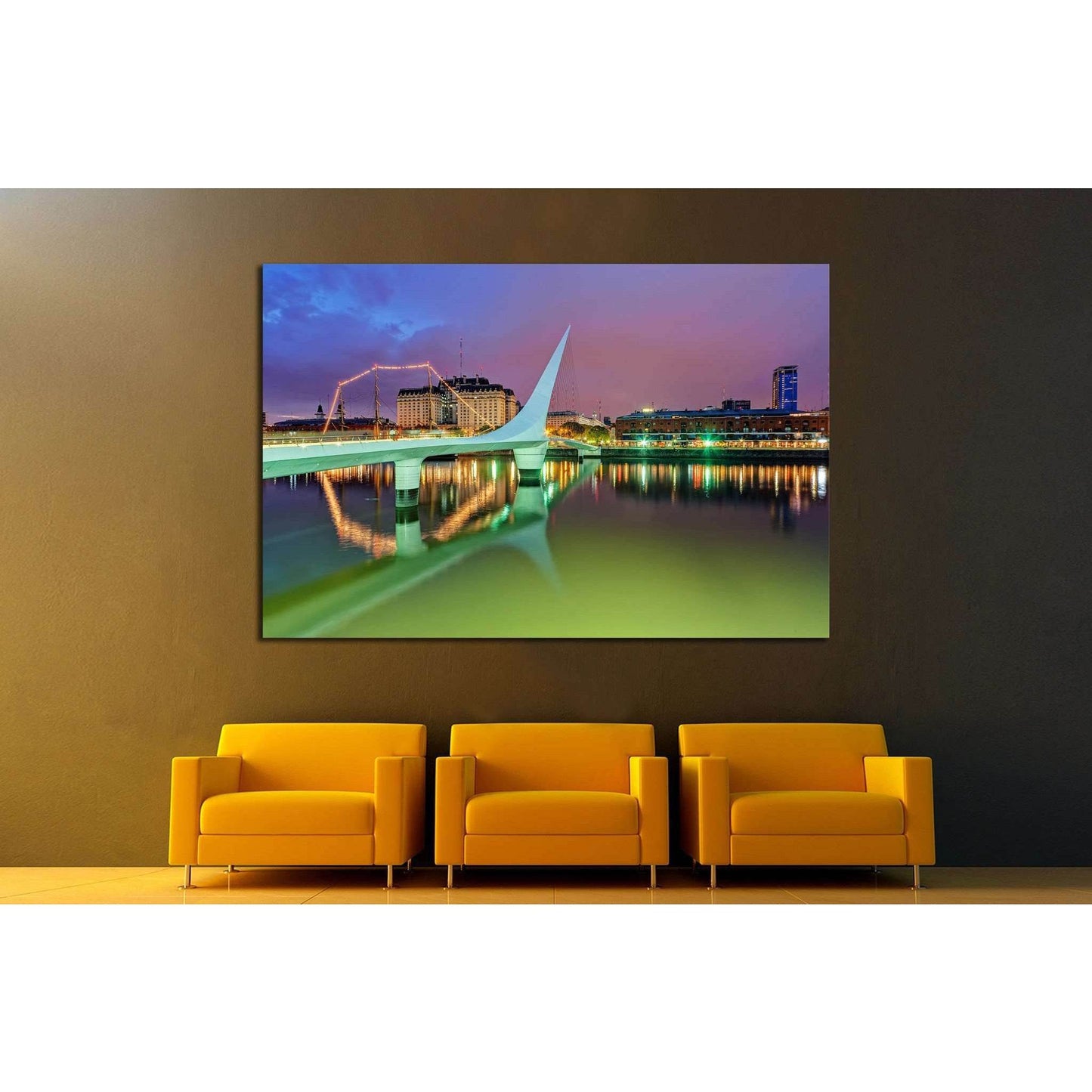 Puerto Madero, Argentina, Buenos Aires №1144 Ready to Hang Canvas Print - Zellart Canvas Prints ALL_Products, s-1144