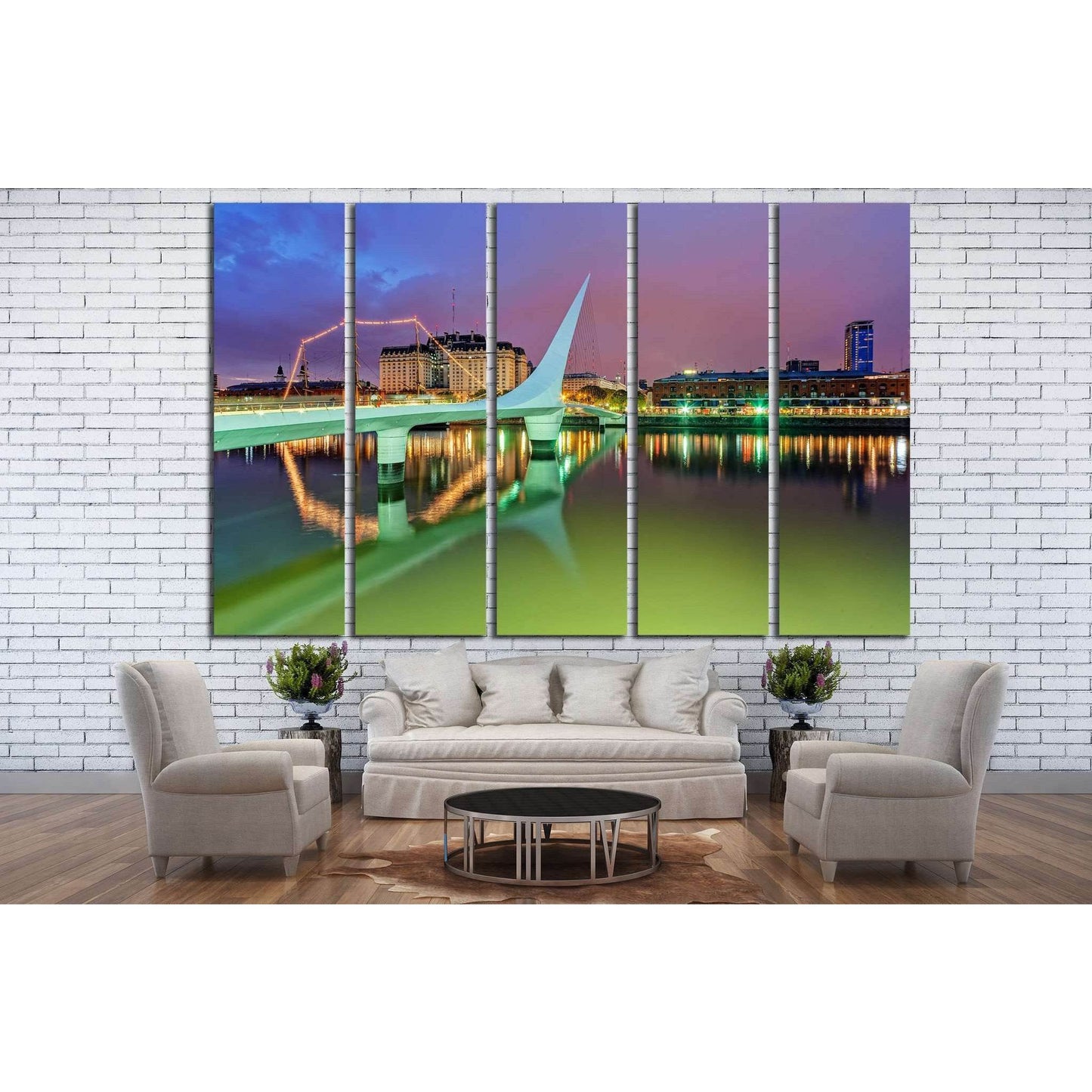 Puerto Madero, Argentina, Buenos Aires №1144 Ready to Hang Canvas Print - Zellart Canvas Prints ALL_Products, s-1144