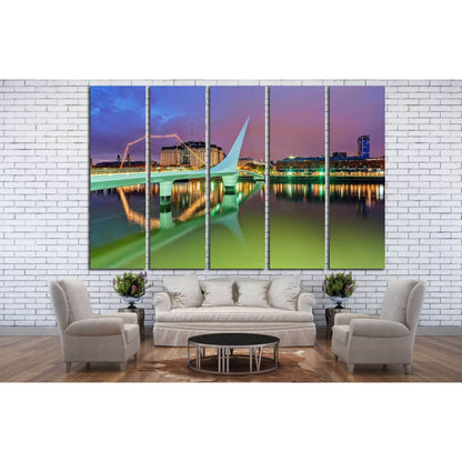 Puerto Madero, Argentina, Buenos Aires №1144 Ready to Hang Canvas Print - Zellart Canvas Prints ALL_Products, s-1144