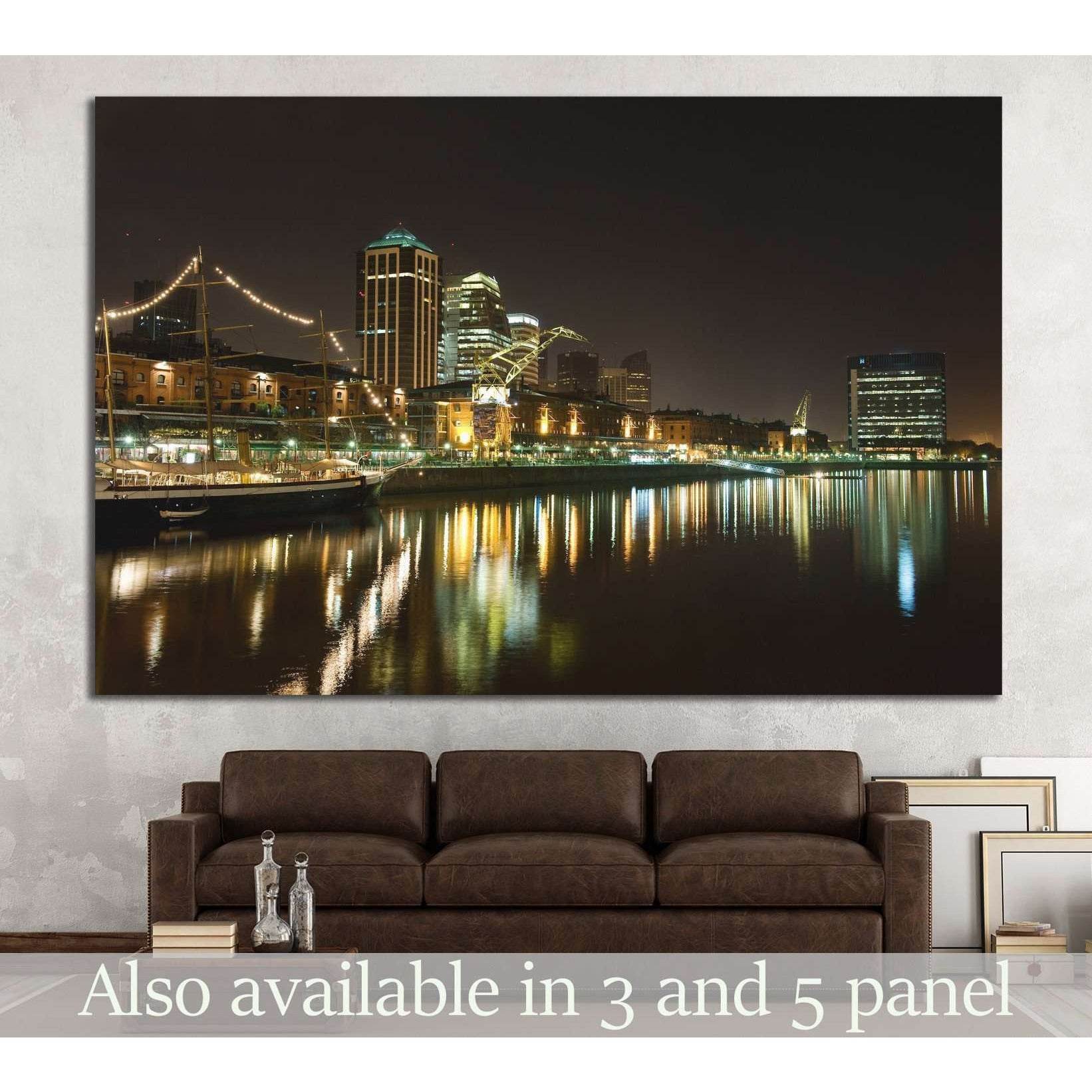 Puerto Madero, Buenos Aires, Argentina №1141 Ready to Hang Canvas Print - Zellart Canvas Prints ALL_Products, s-1141