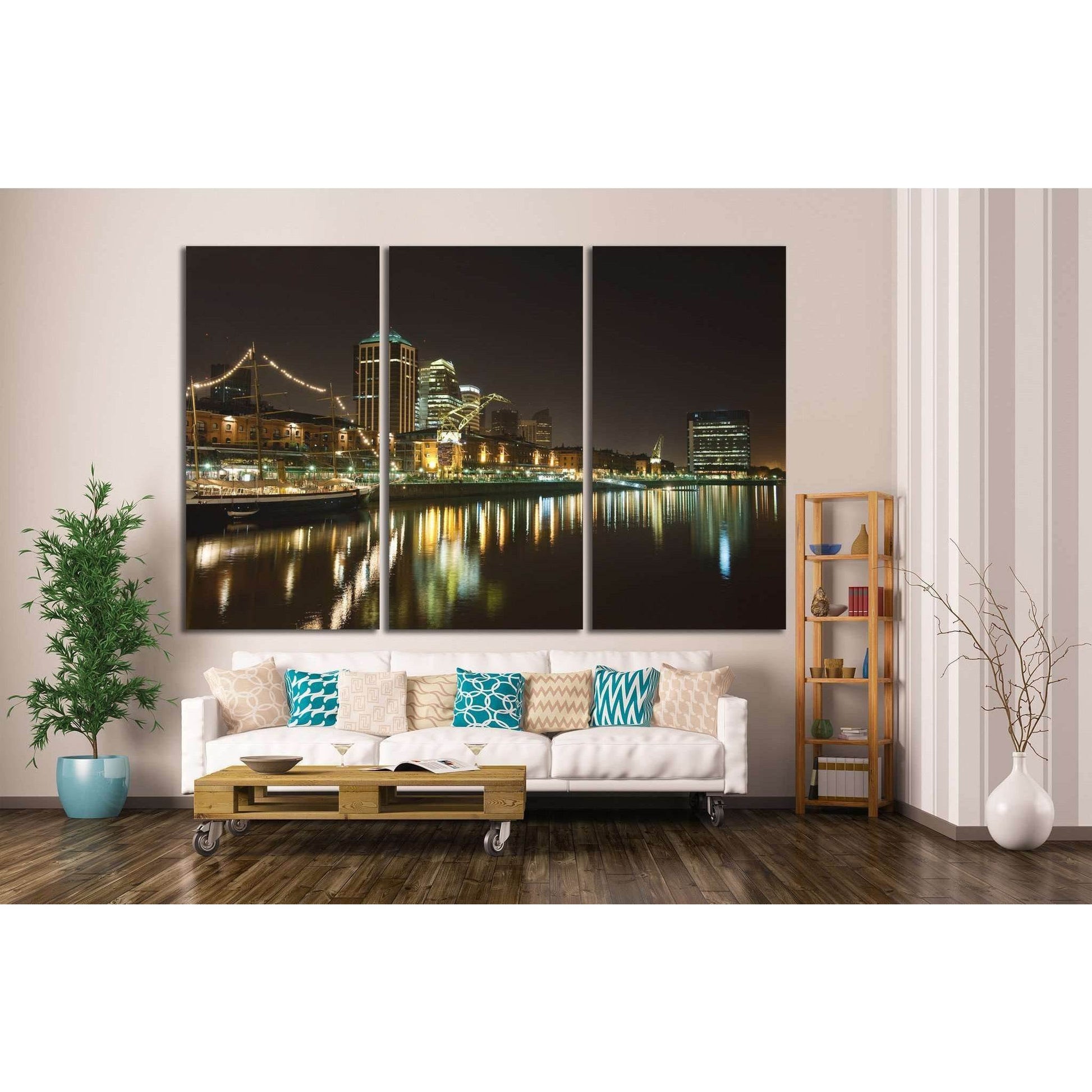 Puerto Madero, Buenos Aires, Argentina №1141 Ready to Hang Canvas Print - Zellart Canvas Prints ALL_Products, s-1141