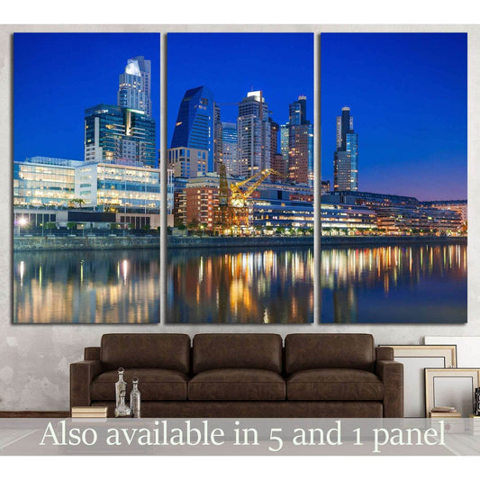 Puerto Madero, Buenos Aires, Argentina №1222 Ready to Hang Canvas Print - Zellart Canvas Prints ALL_Products, s-1222