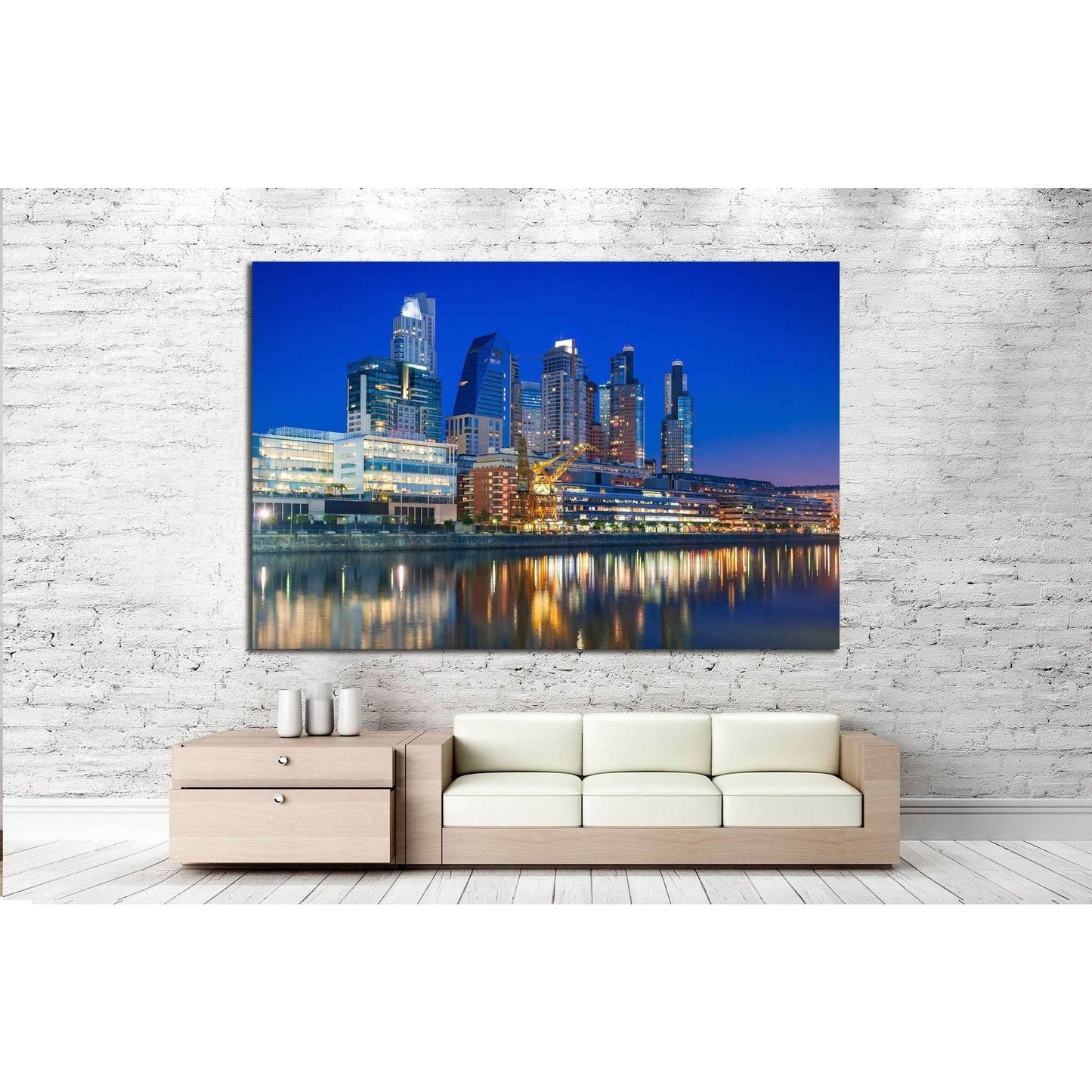 Puerto Madero, Buenos Aires, Argentina №1222 Ready to Hang Canvas Print - Zellart Canvas Prints ALL_Products, s-1222