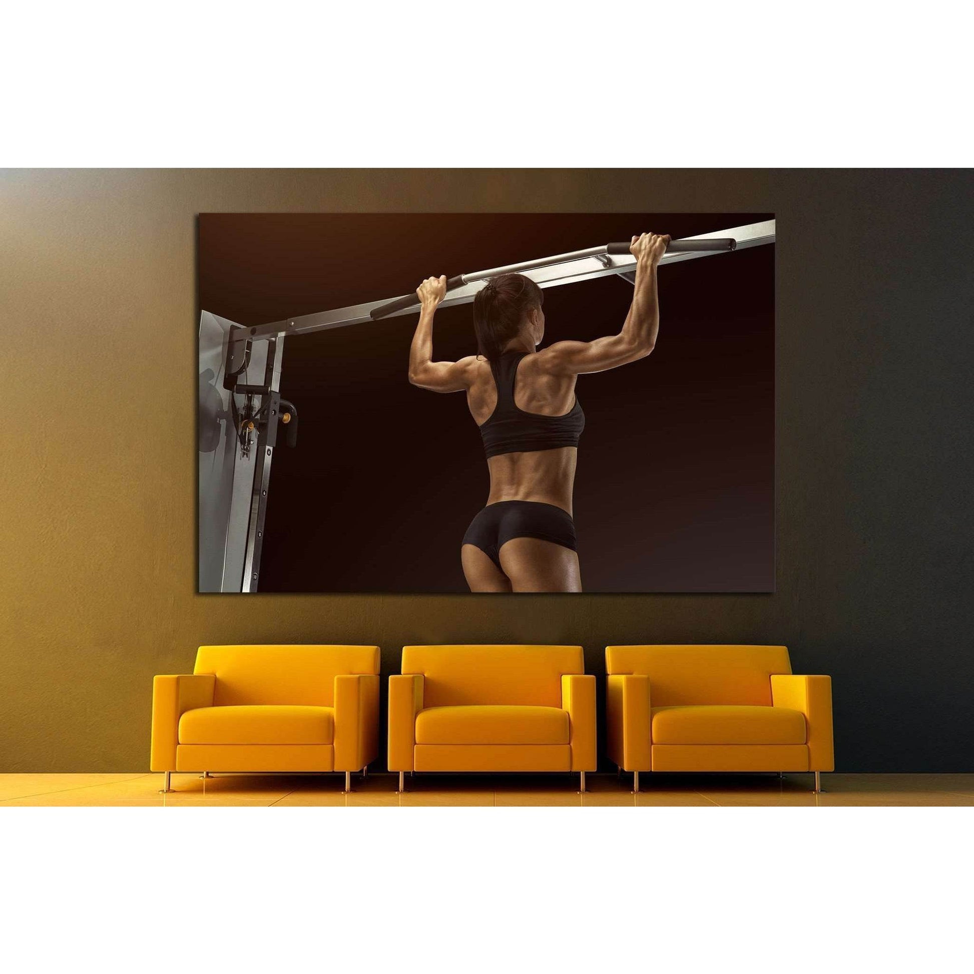 Pull Up Workout Exercise №1390 Ready to Hang Canvas PrintCanvas art arrives ready to hang, with hanging accessories included and no additional framing required. Every canvas print is hand-crafted, made on-demand at our workshop and expertly stretched arou