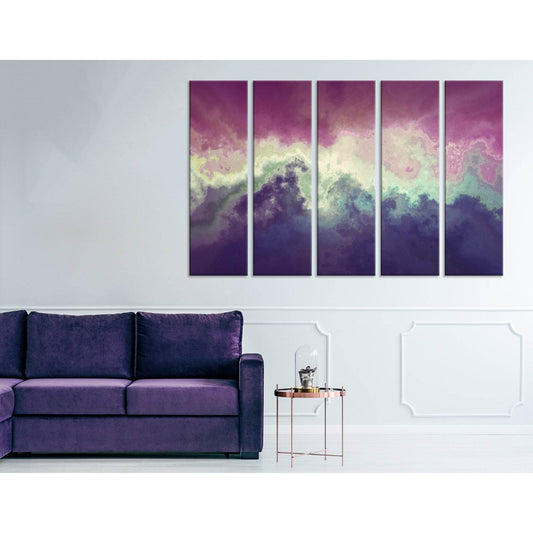 Purple And Crimson Anomaly Abstract №04310 Ready to Hang Canvas Print - Zellart Canvas Prints ALL_Products