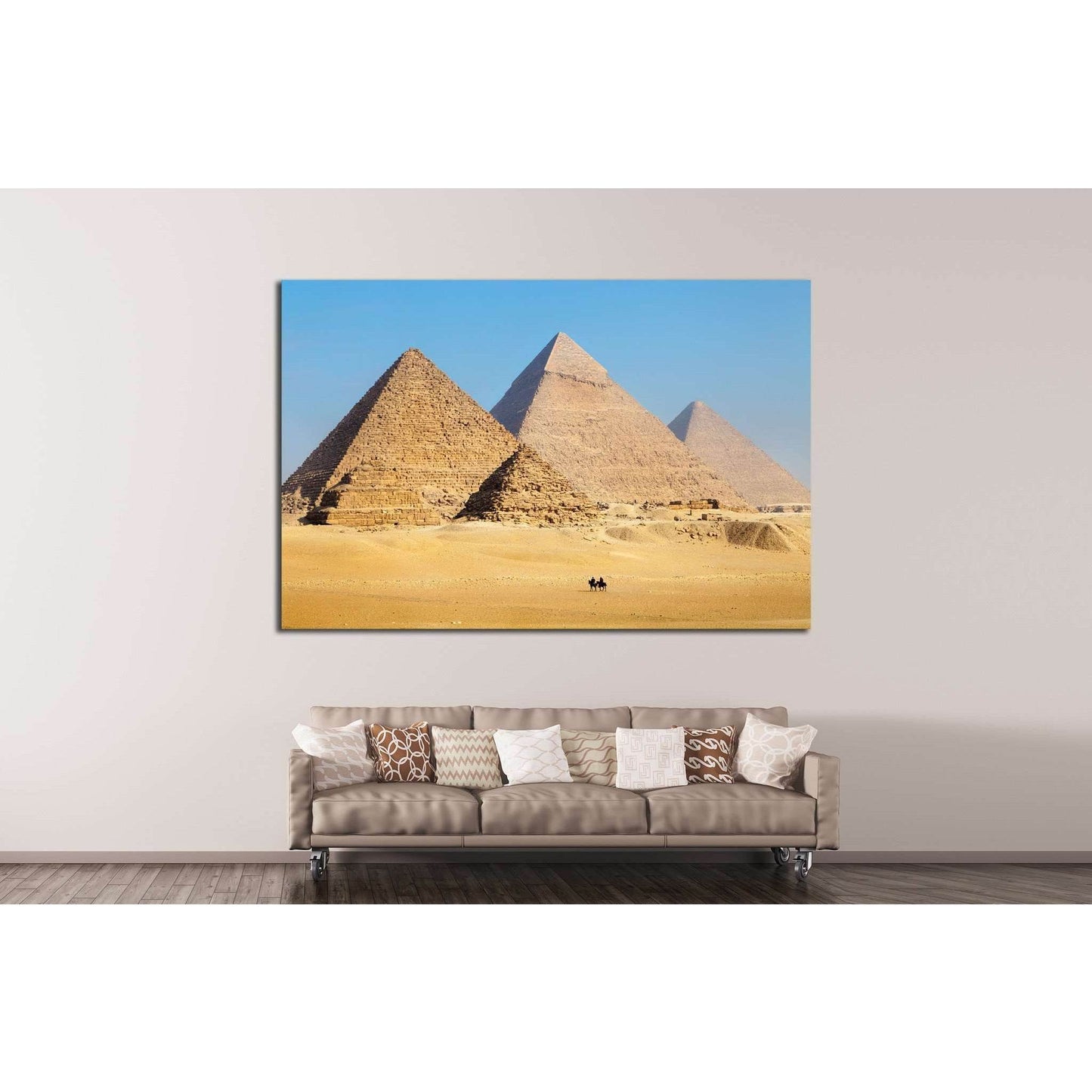 Pyramids in Egypt №855 Ready to Hang Canvas Print - Zellart Canvas Prints 000Negative, ALL_Products, autopostr_pinterest_64952, s-855