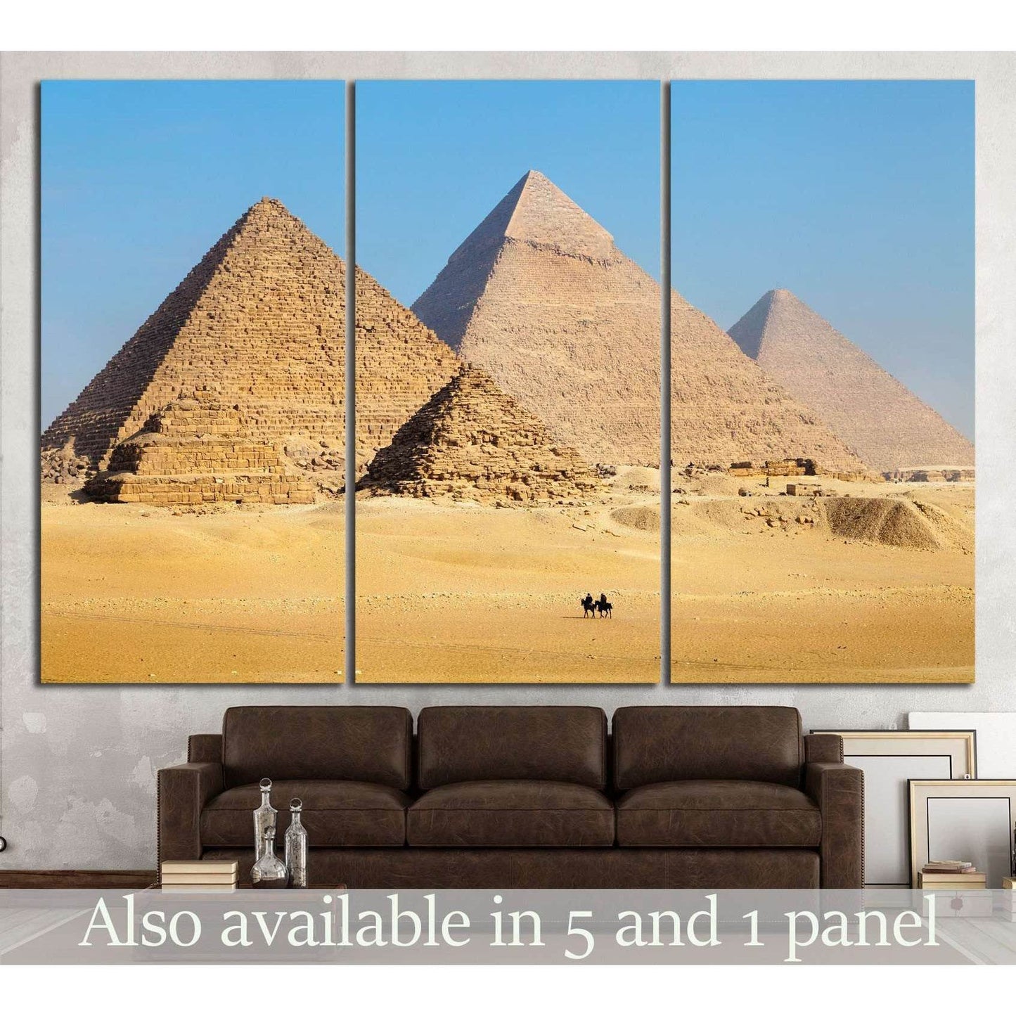 Pyramids in Egypt №855 Ready to Hang Canvas PrintCanvas art arrives ready to hang, with hanging accessories included and no additional framing required. Every canvas print is hand-crafted, made on-demand at our workshop and expertly stretched around 100%