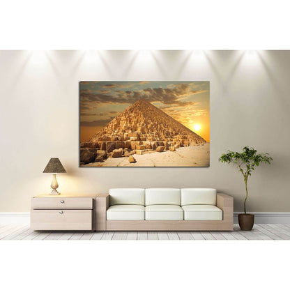 pyramids of the pharaohs in Giza. Cairo, Egypt №2190 Ready to Hang Canvas PrintCanvas art arrives ready to hang, with hanging accessories included and no additional framing required. Every canvas print is hand-crafted, made on-demand at our workshop and e