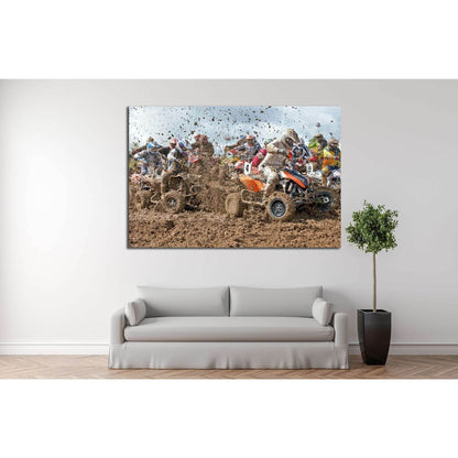 Quad Biker №150 Ready to Hang Canvas Print - Zellart Canvas Prints ALL_Products, wd-150