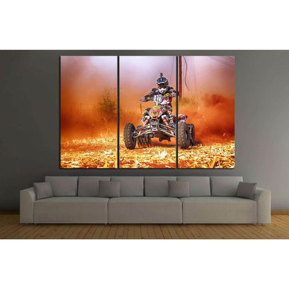 Quad Biker №151 Ready to Hang Canvas Print - Zellart Canvas Prints ALL_Products, wd-151
