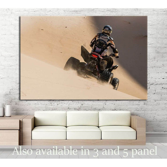 Quad Biker №152 Ready to Hang Canvas Print - Zellart Canvas Prints ALL_Products, wd-152