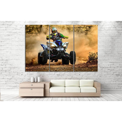 Quad Biker №153 Ready to Hang Canvas Print - Zellart Canvas Prints ALL_Products, wd-153