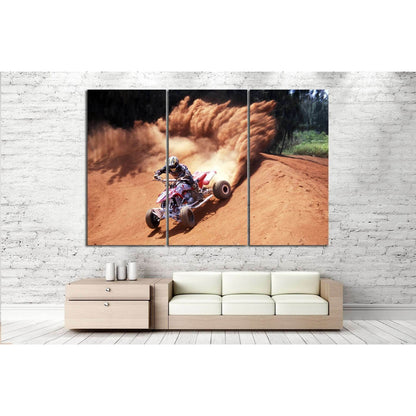 Quad Biker №154 Ready to Hang Canvas Print - Zellart Canvas Prints ALL_Products, wd-154