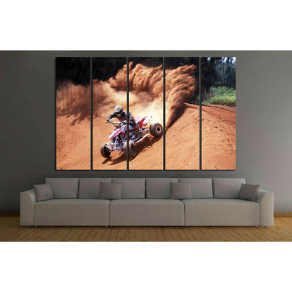Quad Biker №154 Ready to Hang Canvas Print - Zellart Canvas Prints ALL_Products, wd-154
