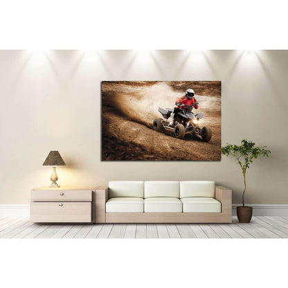 Quad Biker №155 Ready to Hang Canvas PrintCanvas art arrives ready to hang, with hanging accessories included and no additional framing required. Every canvas print is hand-crafted, made on-demand at our workshop and expertly stretched around 100% North A