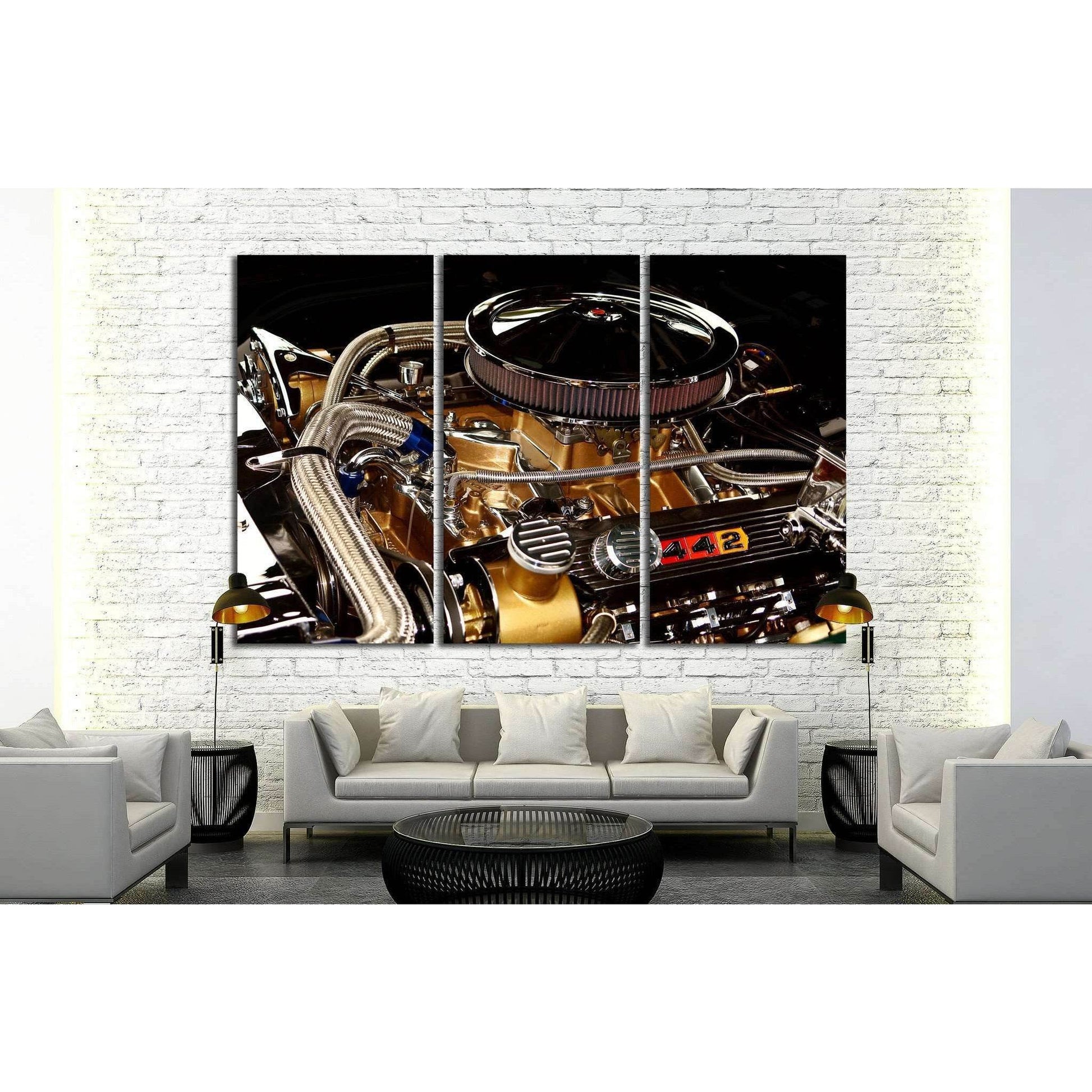 Race Car Engine №517 Ready to Hang Canvas PrintCanvas art arrives ready to hang, with hanging accessories included and no additional framing required. Every canvas print is hand-crafted, made on-demand at our workshop and expertly stretched around 100% No