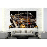 Race Car Engine №517 Ready to Hang Canvas Print