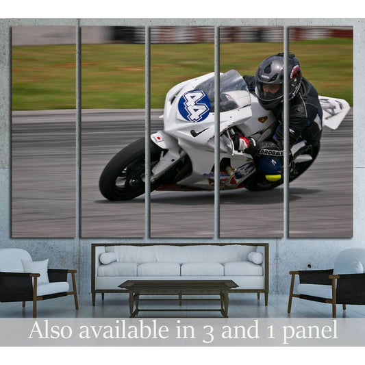Race of Ukrainian Superstock Championship on Chaika motordrome №2471 Ready to Hang Canvas PrintCanvas art arrives ready to hang, with hanging accessories included and no additional framing required. Every canvas print is hand-crafted, made on-demand at ou