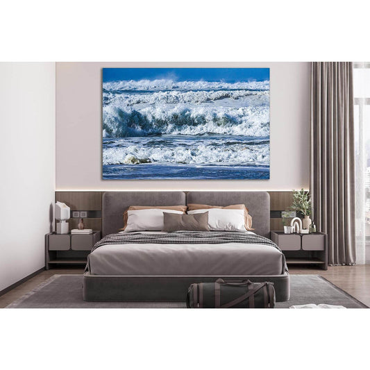 Raging Ocean Waves №SL184 Ready to Hang Canvas Print - Zellart Canvas Prints 0new, ALL_Products, Beach Ocean & Waves
