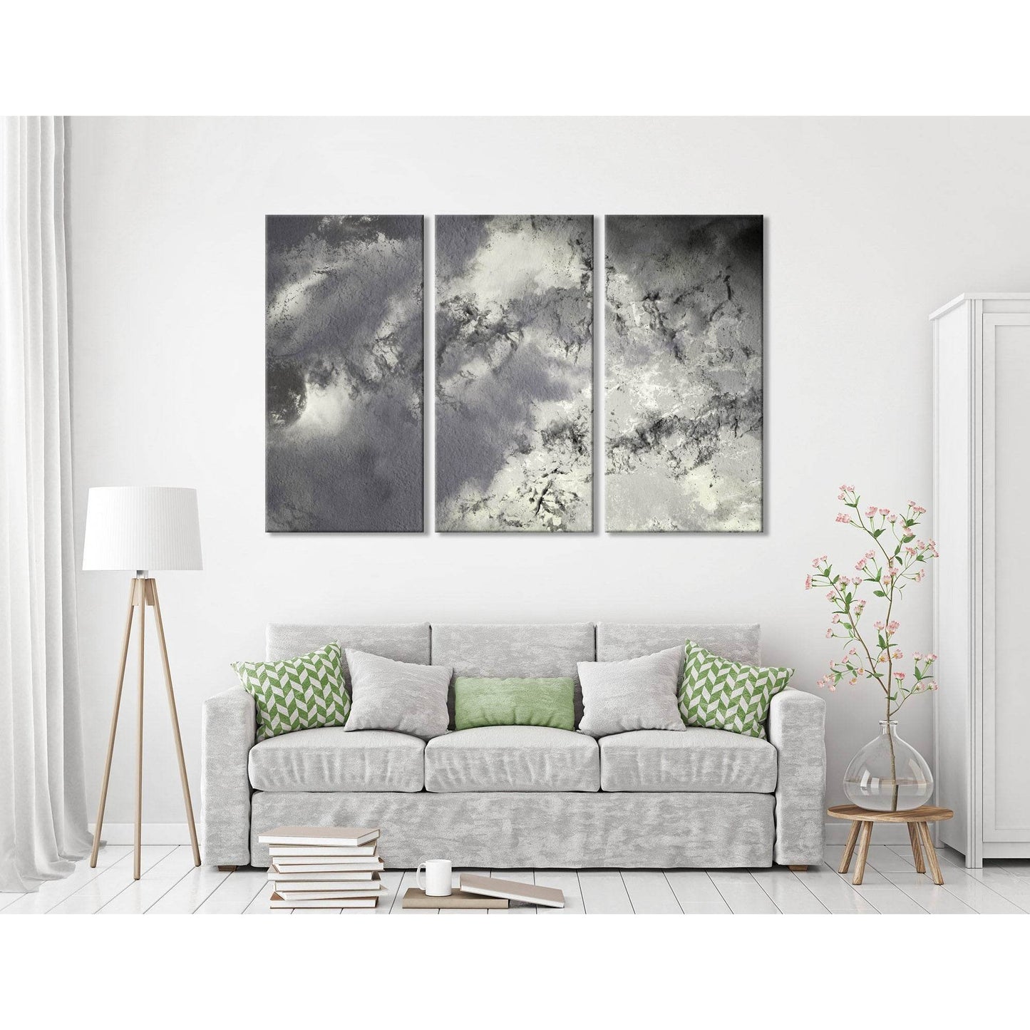 Rainy Sky Abstract №04368 Ready to Hang Canvas Print - Zellart Canvas Prints ALL_Products