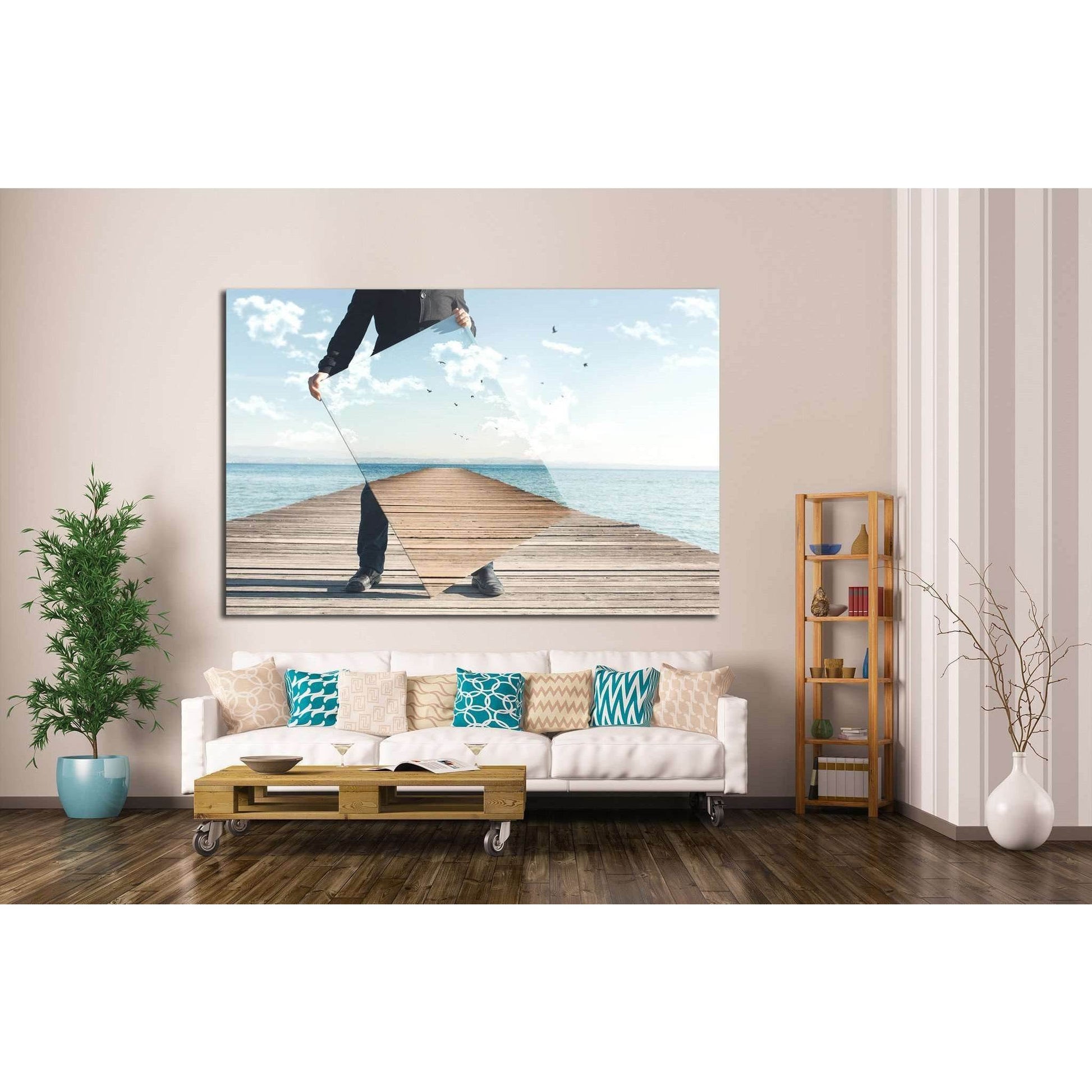 realistic painter №1085 Ready to Hang Canvas Print - Zellart Canvas Prints ALL_Products, s-1085