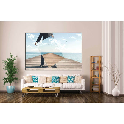 realistic painter №1085 Ready to Hang Canvas Print - Zellart Canvas Prints ALL_Products, s-1085