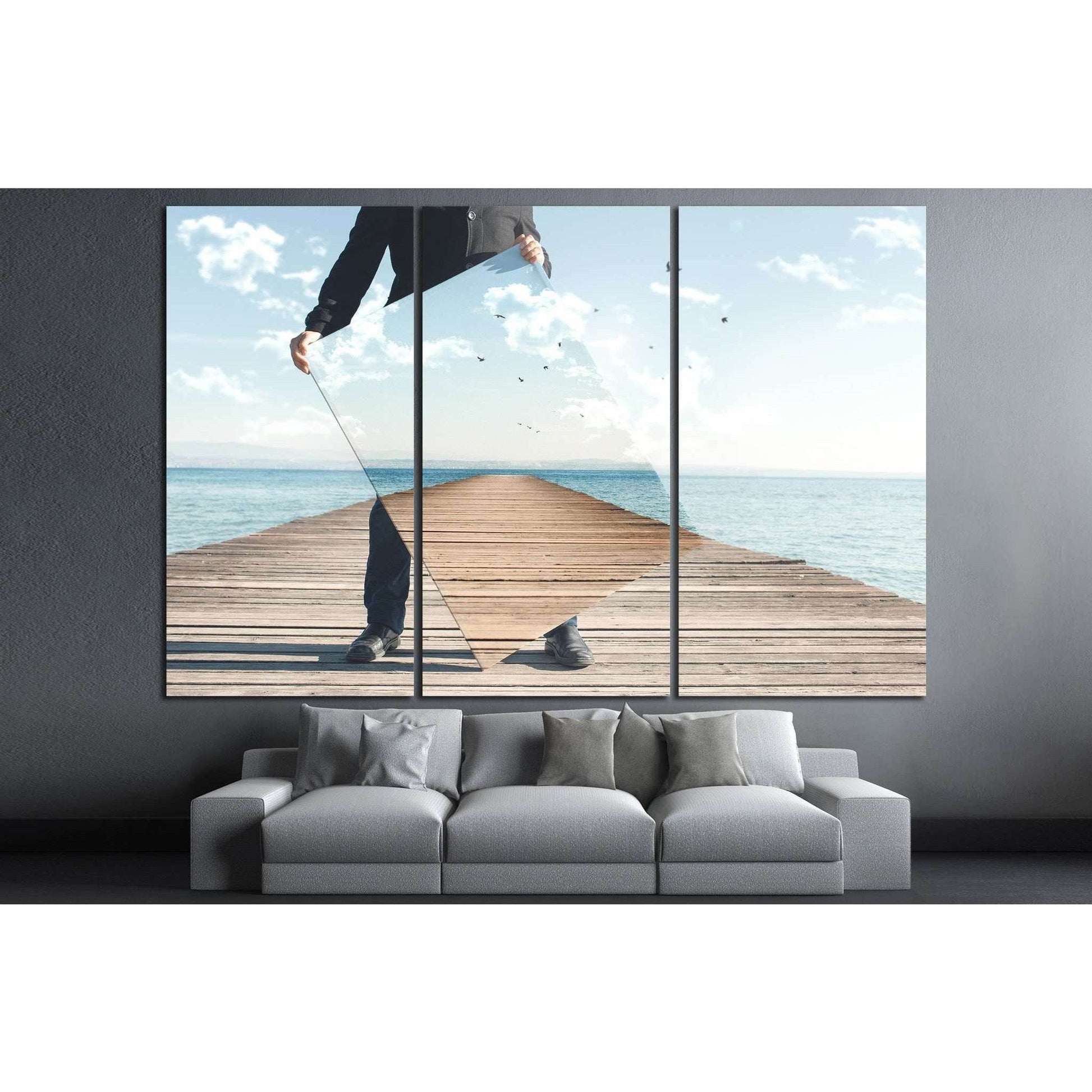 realistic painter №1085 Ready to Hang Canvas Print - Zellart Canvas Prints ALL_Products, s-1085