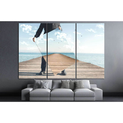 realistic painter №1085 Ready to Hang Canvas Print - Zellart Canvas Prints ALL_Products, s-1085