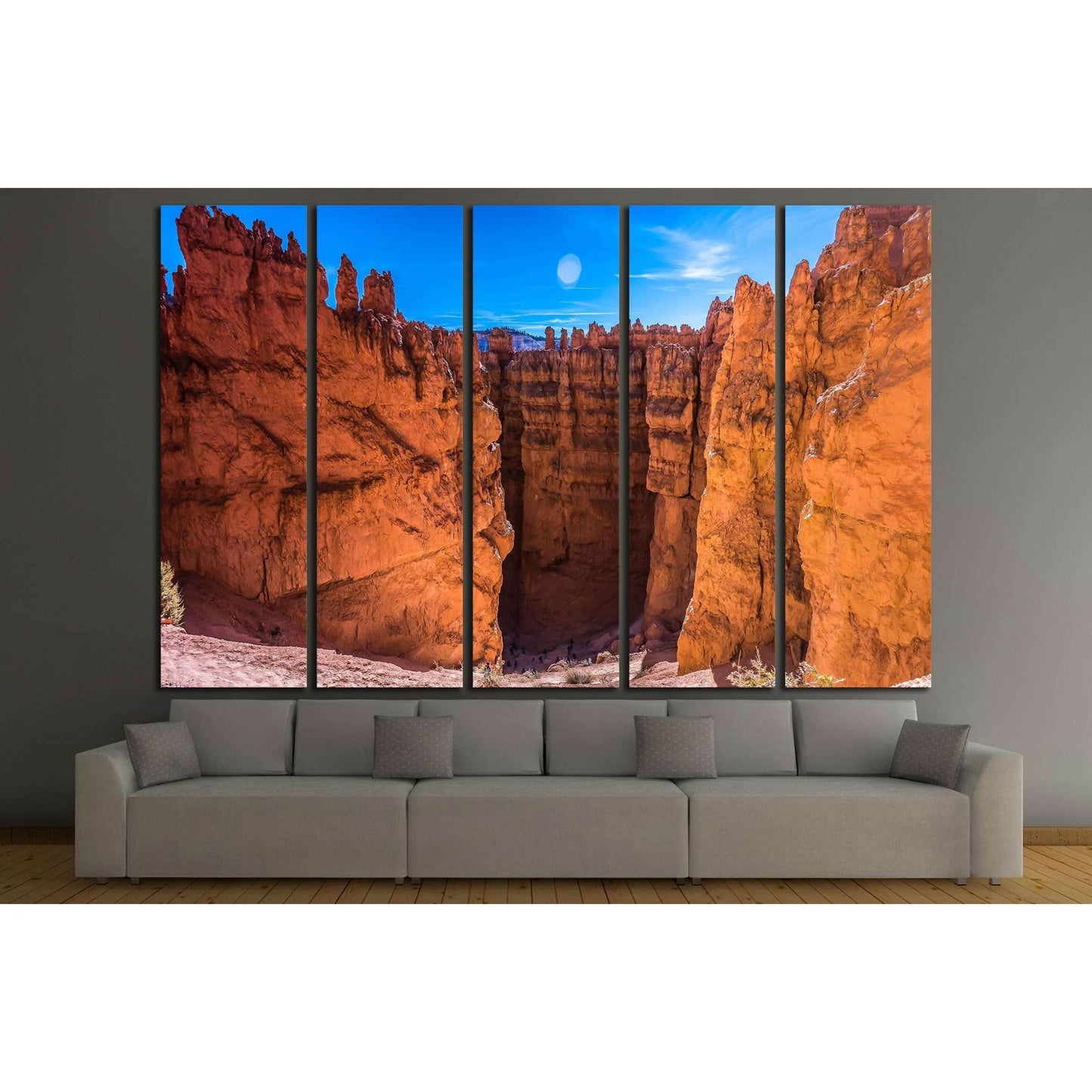 Red rock canyon. Mountain pass landscape №2822 Ready to Hang Canvas PrintCanvas art arrives ready to hang, with hanging accessories included and no additional framing required. Every canvas print is hand-crafted, made on-demand at our workshop and expertl